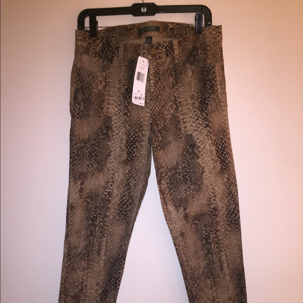 ✨✨NWT Ralph✨✨ Lauren Snake Skin Pants